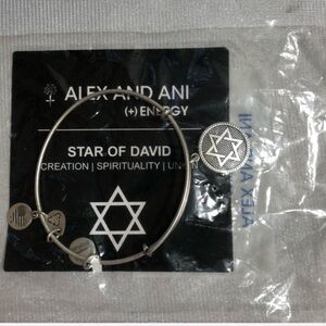 Alex and Ani Star of David silver bracelet